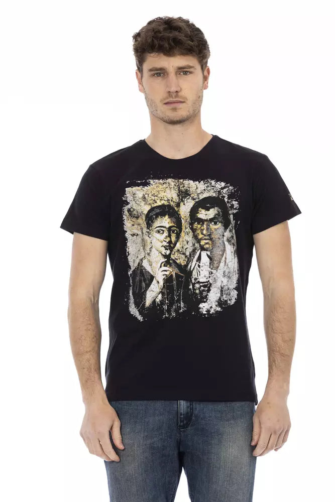 Trussardi Action Men's Black Cotton T-Shirt