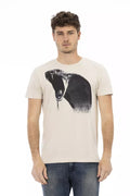 Trussardi Action Beige Baumwoll-T-Shirt für Herren