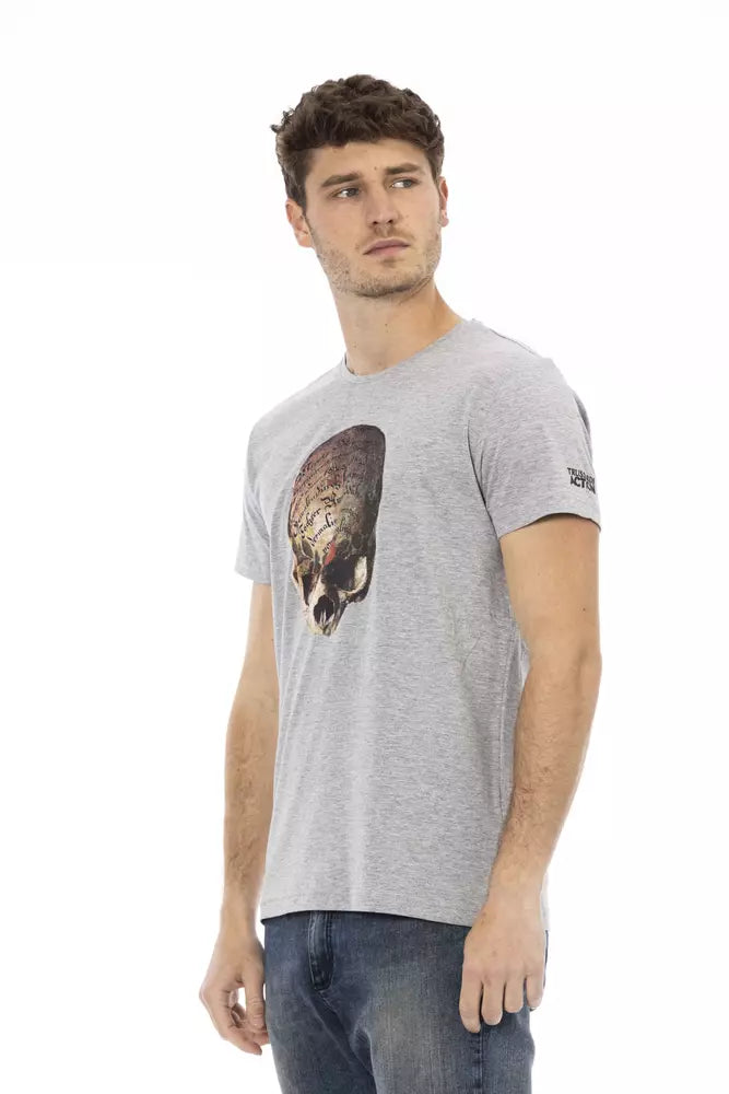 Men's Trussardi Action Grey Cotton T-Shirt