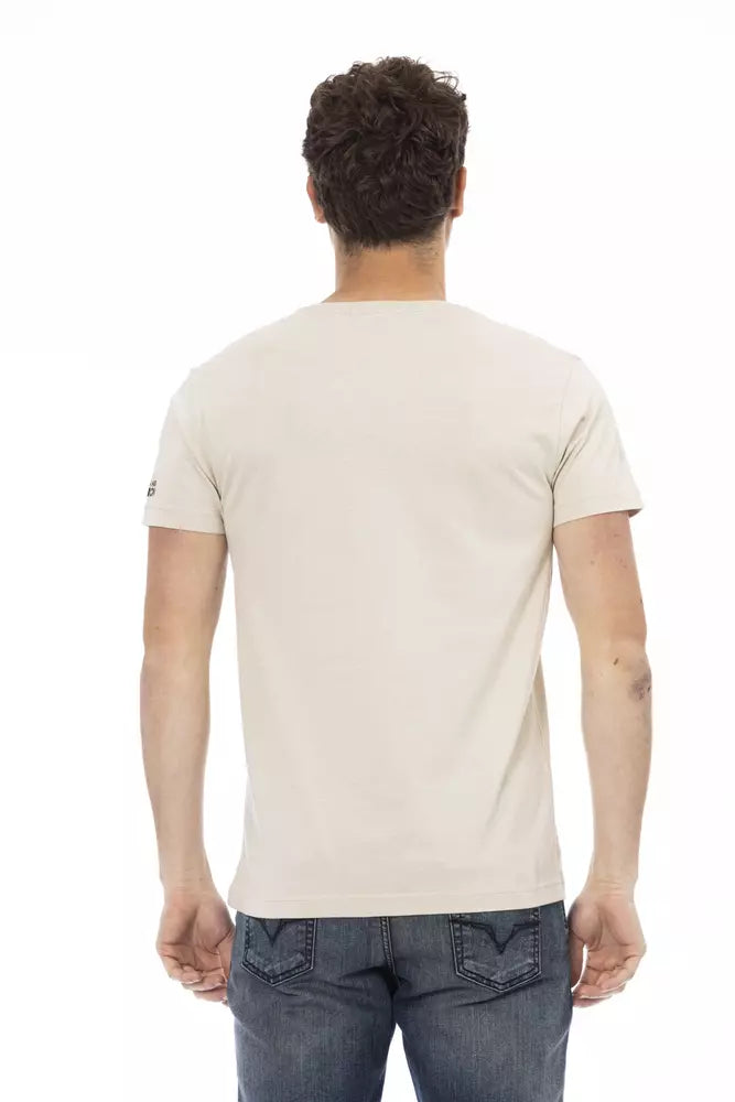 Trussardi Action Beige Baumwoll-T-Shirt für Herren