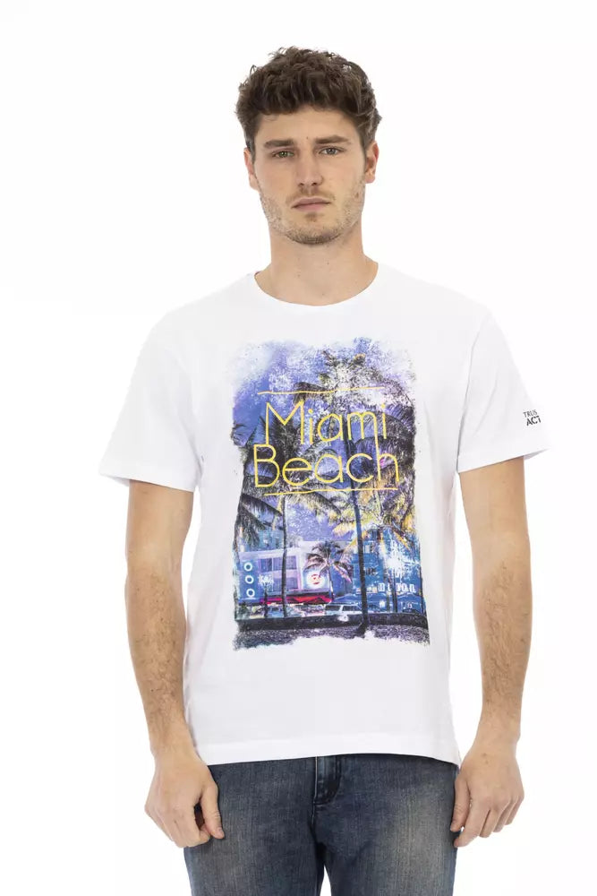 Trussardi Action Men's White Cotton T-Shirt