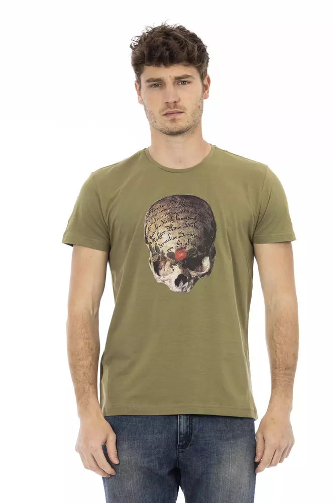 Trussardi Action Men's Green Cotton T-Shirt