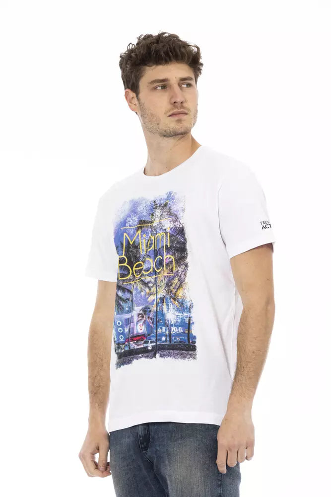 Trussardi Action Men's White Cotton T-Shirt