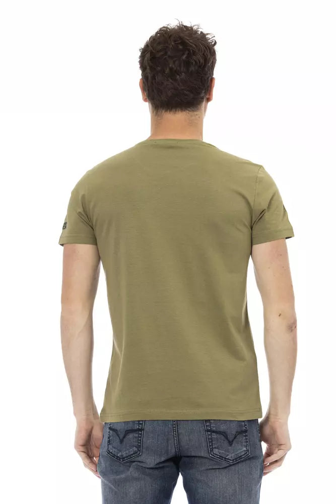 Trussardi Action Men's Green Cotton T-Shirt