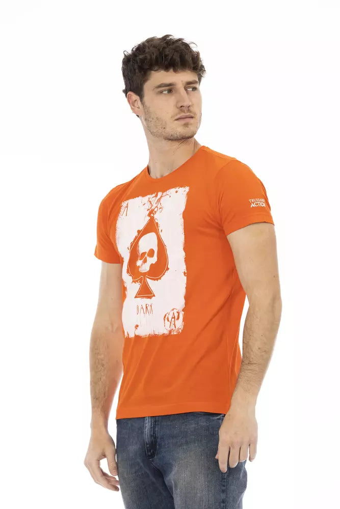 Trussardi Action Men's Orange Cotton T-Shirt