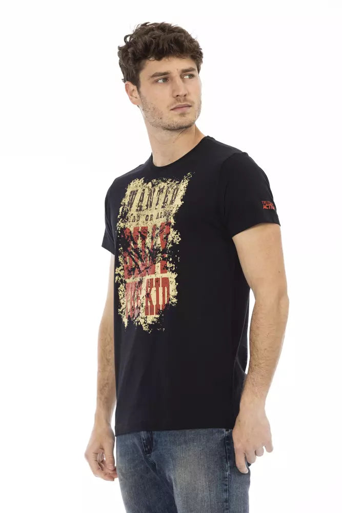 Trussardi Action Men's Black Cotton T-Shirt