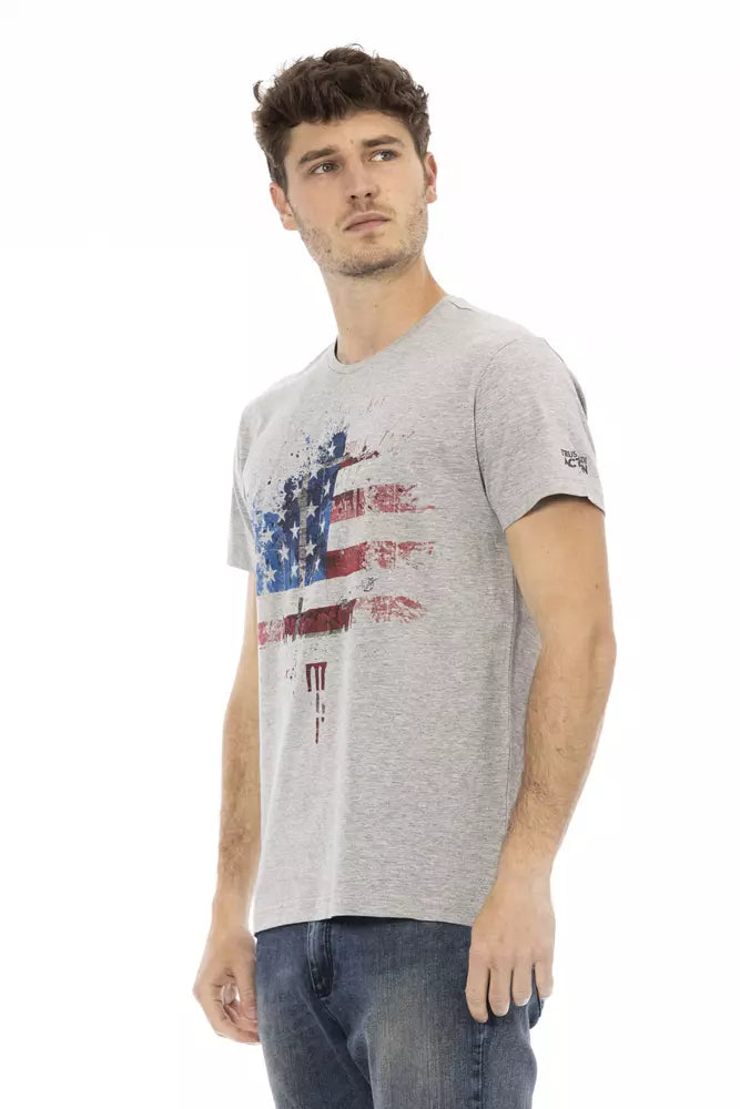 Trussardi Action Men's Grey Cotton T-Shirt