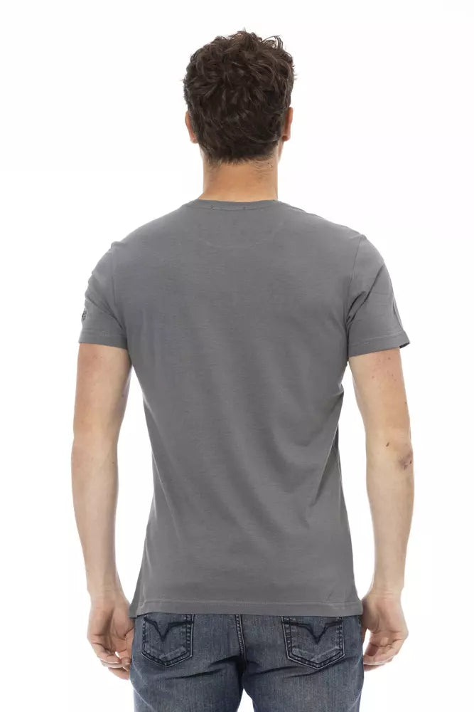 Trussardi Action Men's Grey Cotton T-Shirt