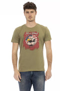 Trussardi Action Men's Green Cotton T-Shirt