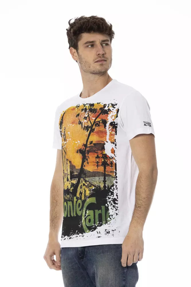 Trussardi Action Men's White Cotton T-Shirt