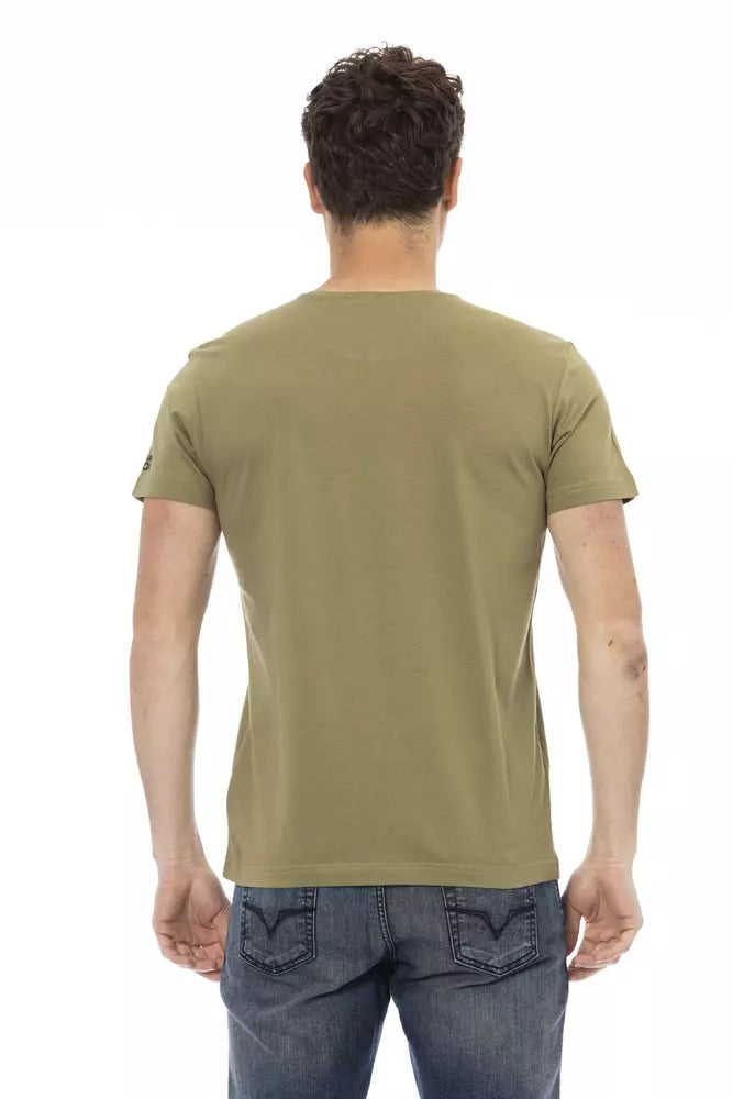 Trussardi Action Men's Green Cotton T-Shirt