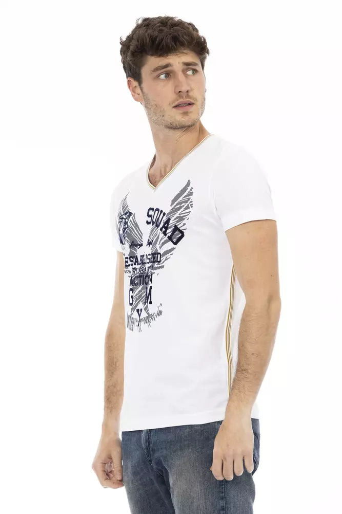 Trussardi Action Men's White Cotton T-Shirt
