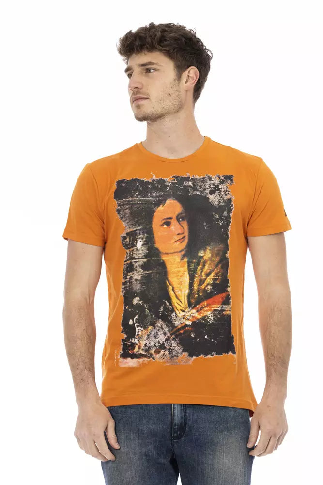Trussardi Action Men's Orange Cotton T-Shirt