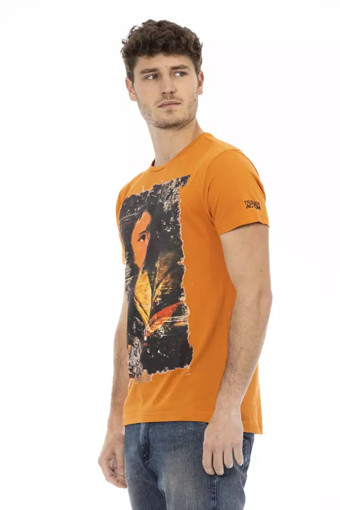 Trussardi Action Men's Orange Cotton T-Shirt