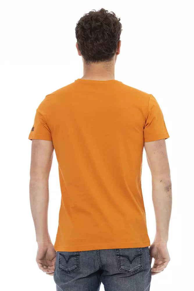 Trussardi Action Men's Orange Cotton T-Shirt