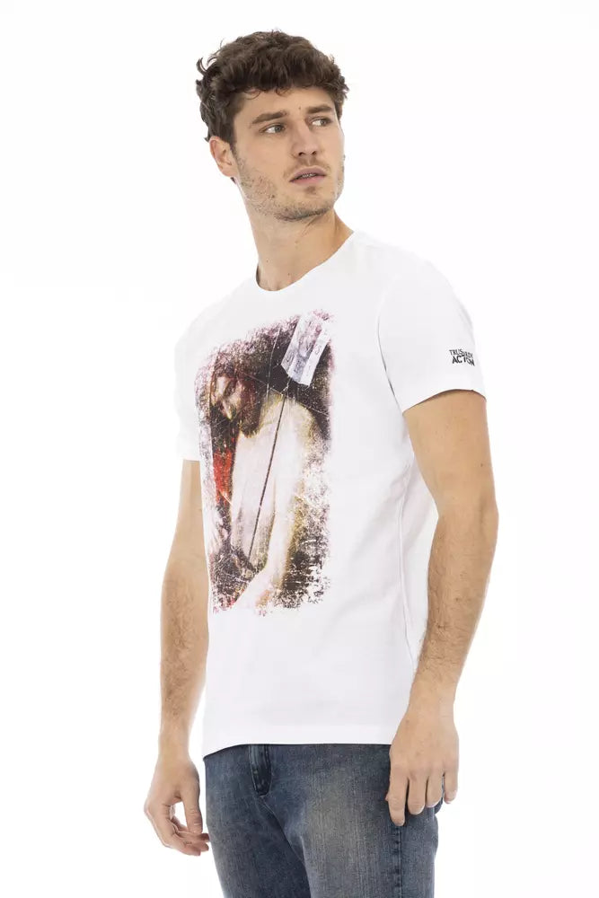 Trussardi Action Men's White Cotton T-Shirt