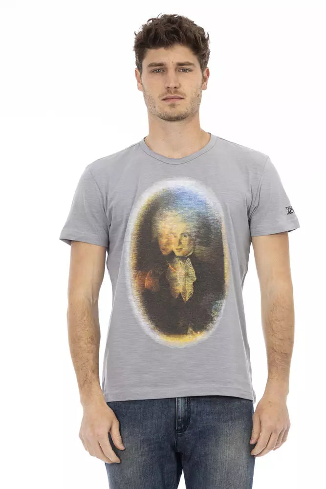 Trussardi Action Men's Grey Cotton T-Shirt