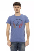 Trussardi Action Men's Blue Cotton T-Shirt