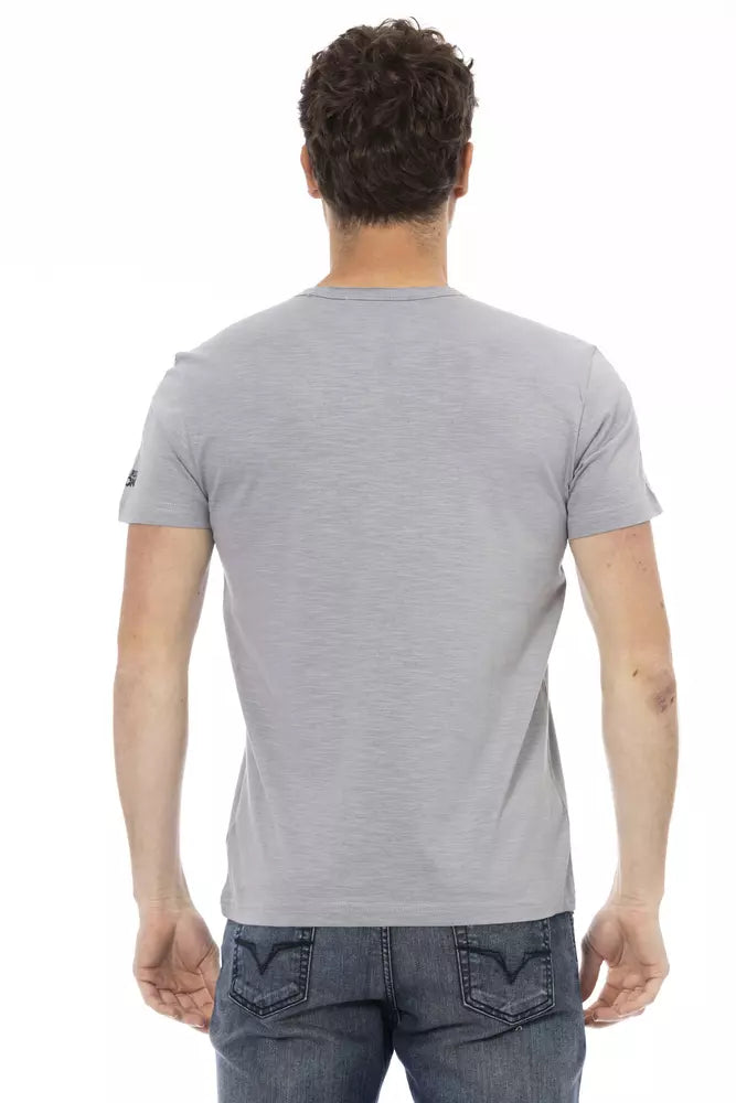 Trussardi Action Men's Grey Cotton T-Shirt