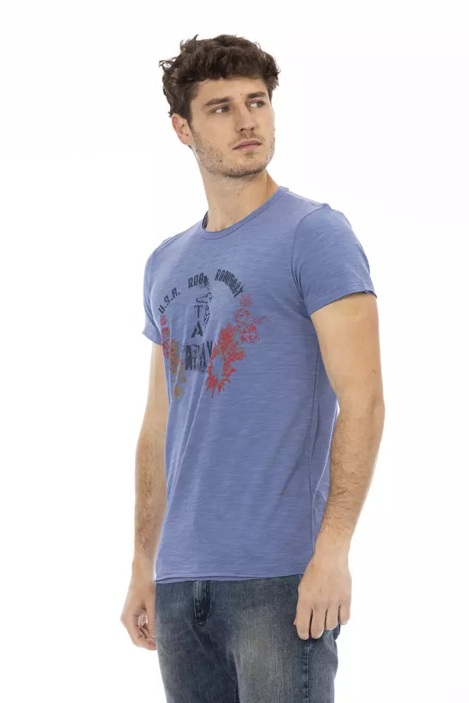 Trussardi Action Men's Blue Cotton T-Shirt