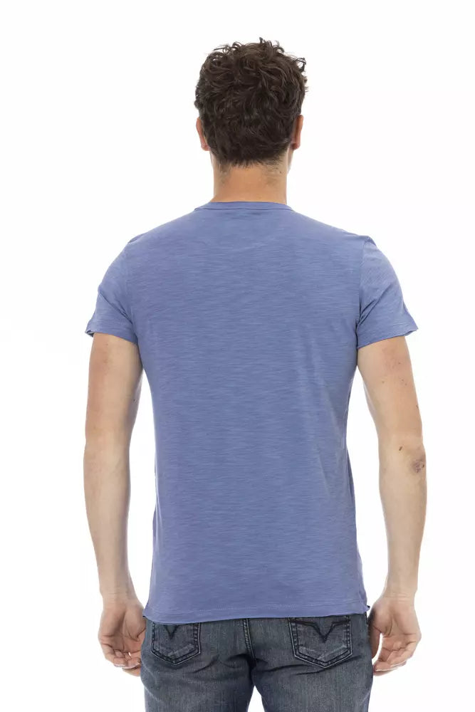 Trussardi Action Men's Blue Cotton T-Shirt