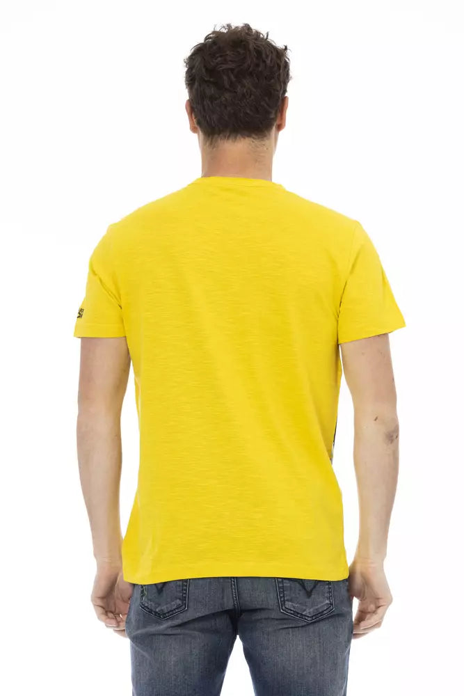 Trussardi Action Men's Yellow Cotton T-Shirt