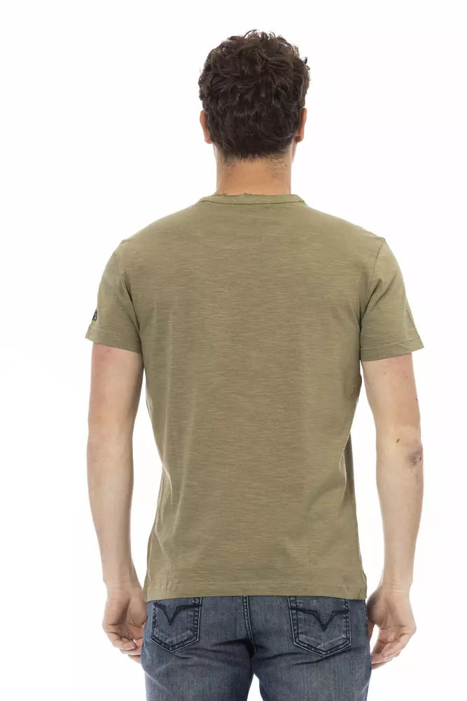 Trussardi Action Men's Green Cotton T-Shirt