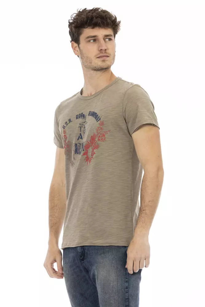 Trussardi Action "Grünes Baumwoll-T-Shirt für Herren"