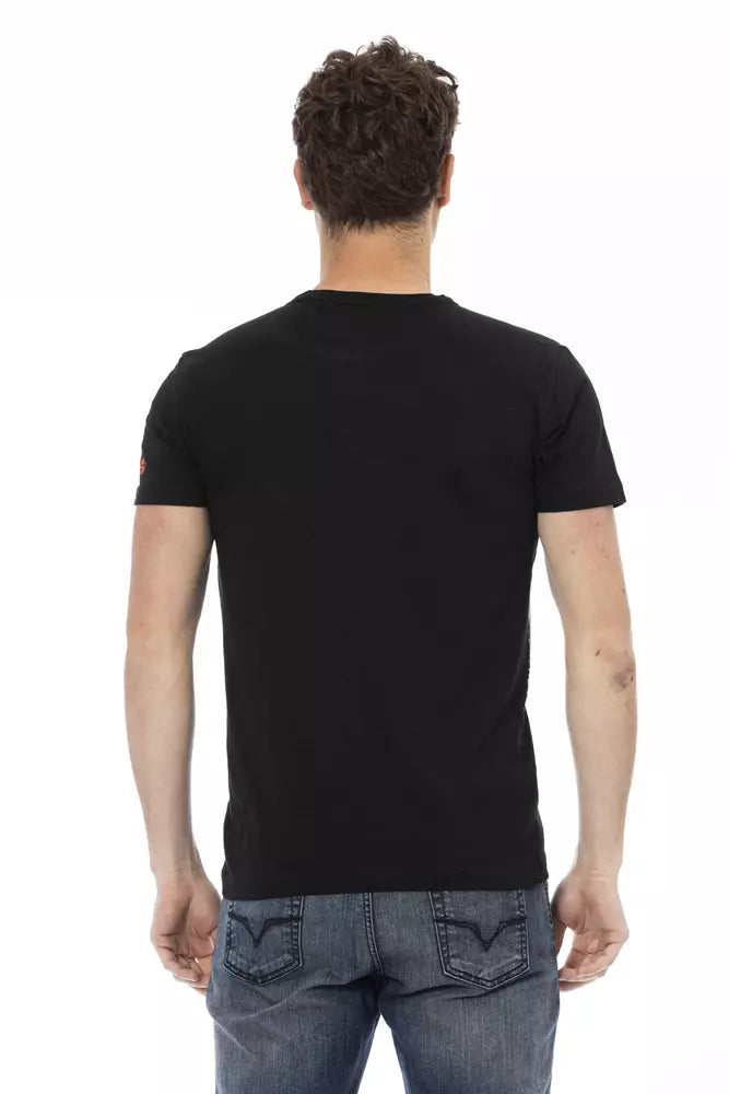 Trussardi Action Men's Black Cotton T-Shirt