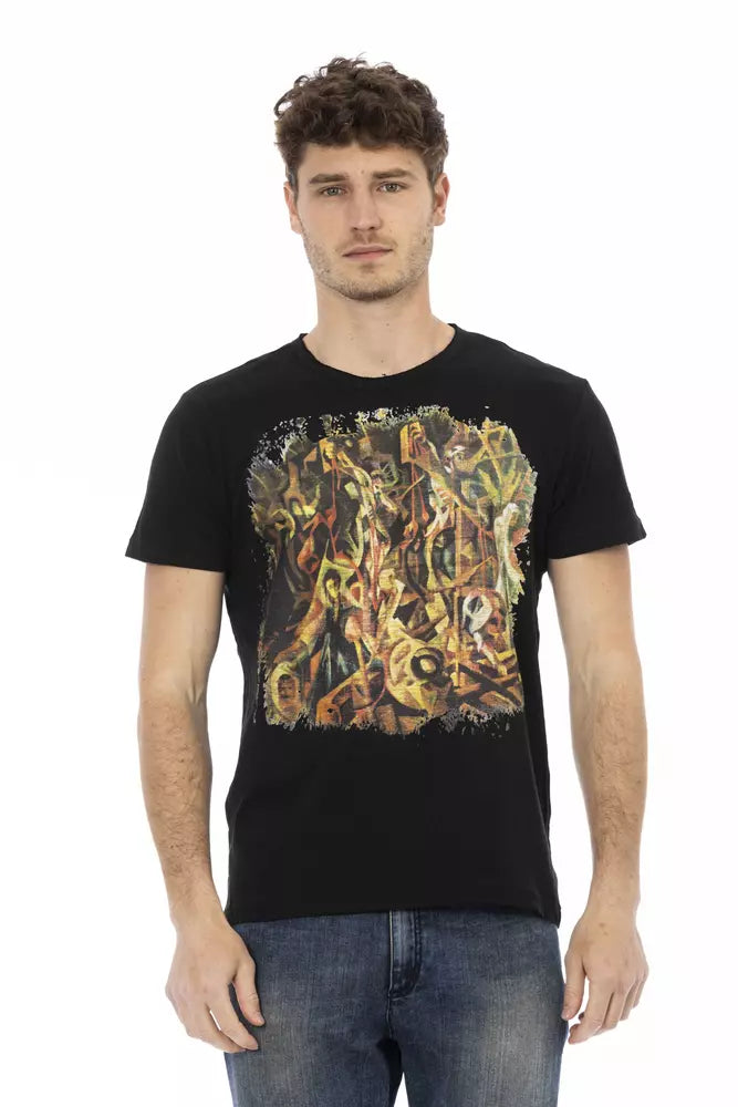 Trussardi Action Men's Black Cotton T-Shirt