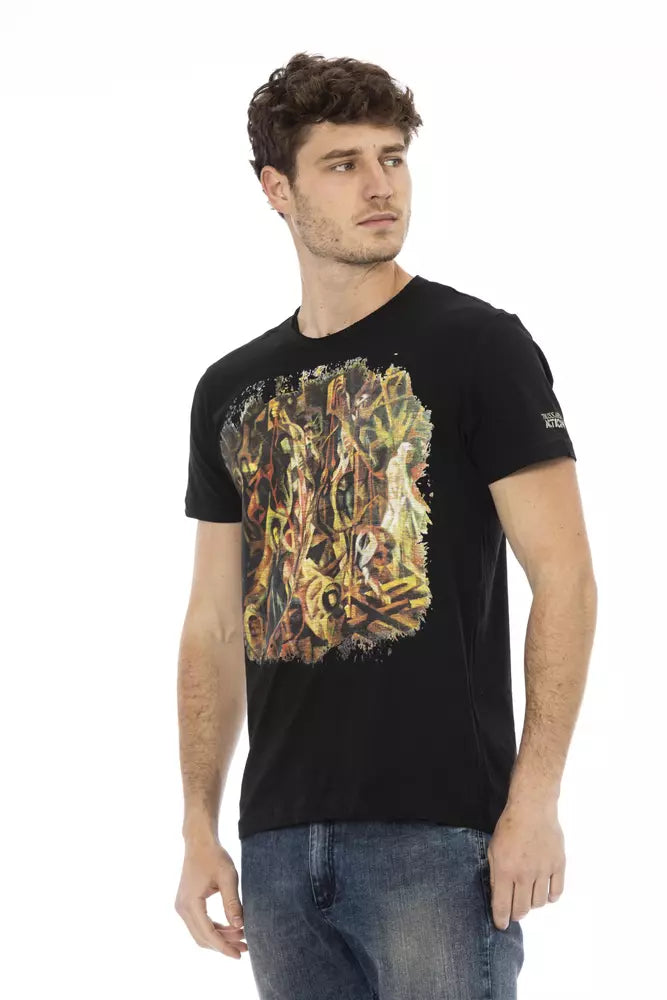 Trussardi Action Men's Black Cotton T-Shirt