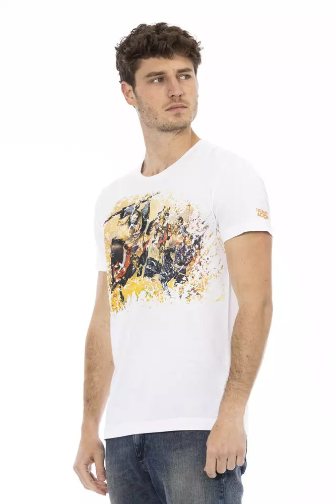 Trussardi Action Men's White Cotton T-Shirt