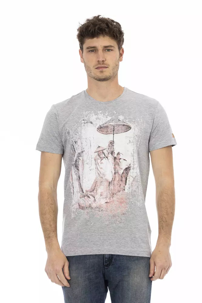Trussardi Action Men's Grey Cotton T-Shirt