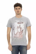 Trussardi Action Men's Grey Cotton T-Shirt