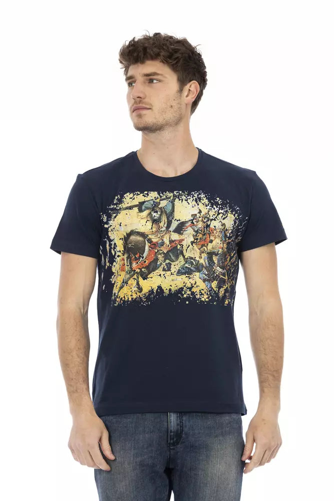 Trussardi Action Baumwoll-T-Shirt für Herren in Blau