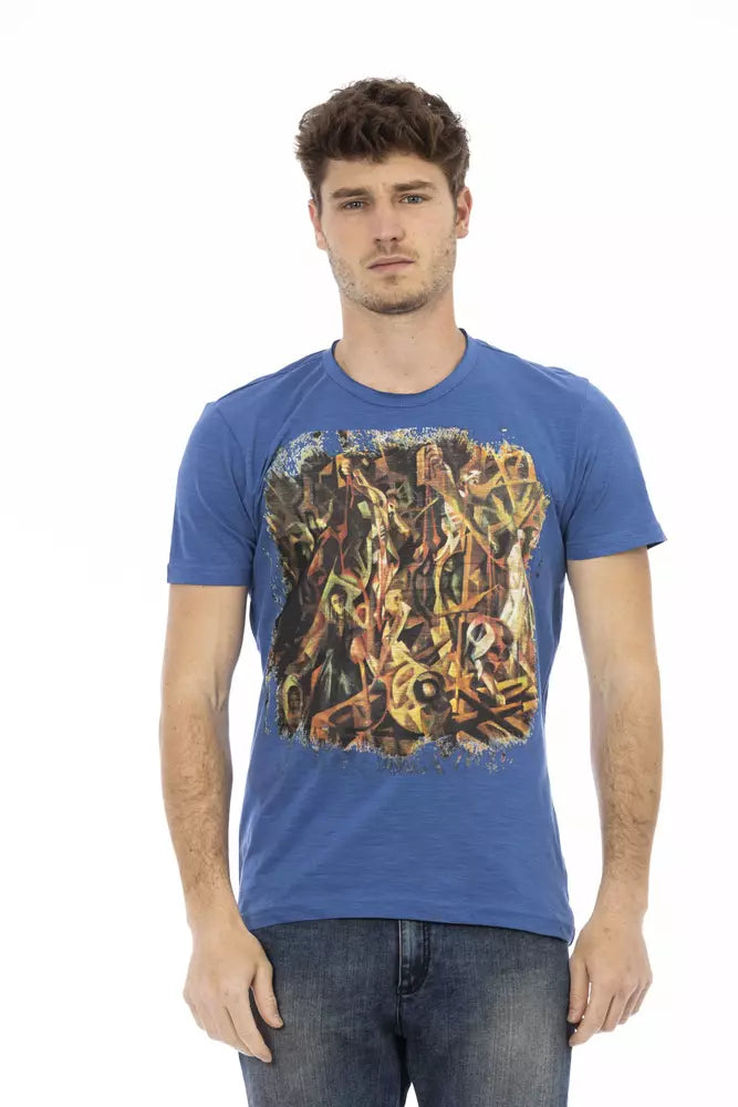 Men's Trussardi Action Cotton T-Shirt in Blue