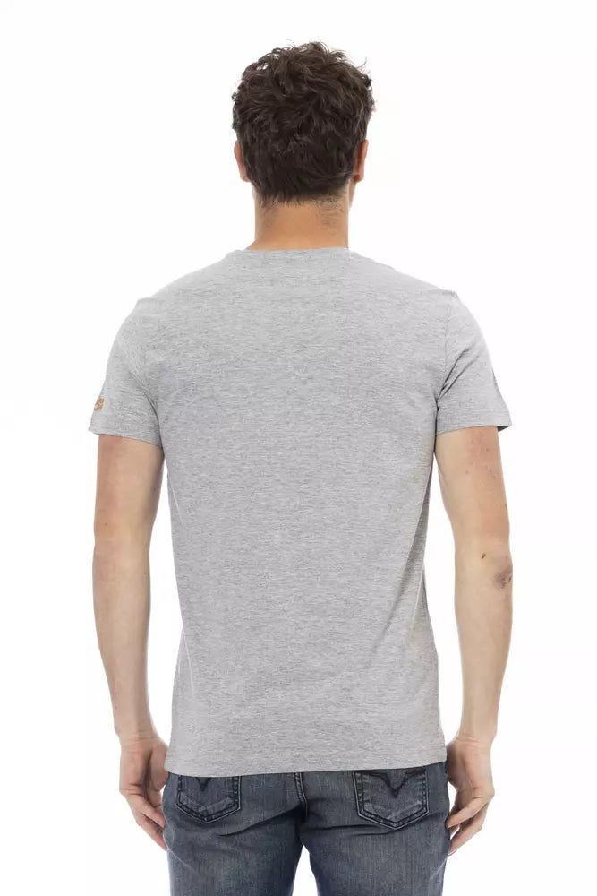 Trussardi Action Men's Grey Cotton T-Shirt