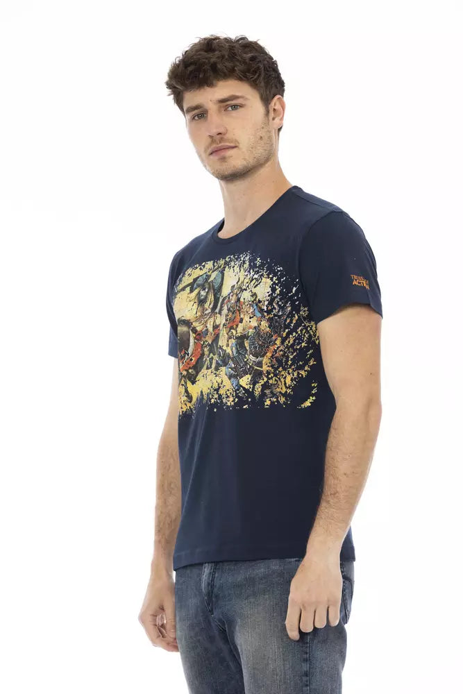 Trussardi Action Baumwoll-T-Shirt für Herren in Blau