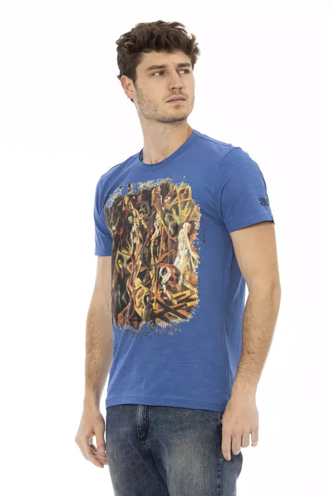 Men's Trussardi Action Cotton T-Shirt in Blue
