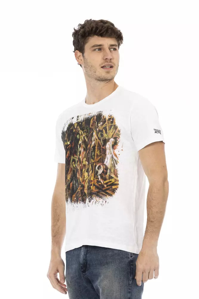 Trussardi Action Men's White Cotton T-Shirt