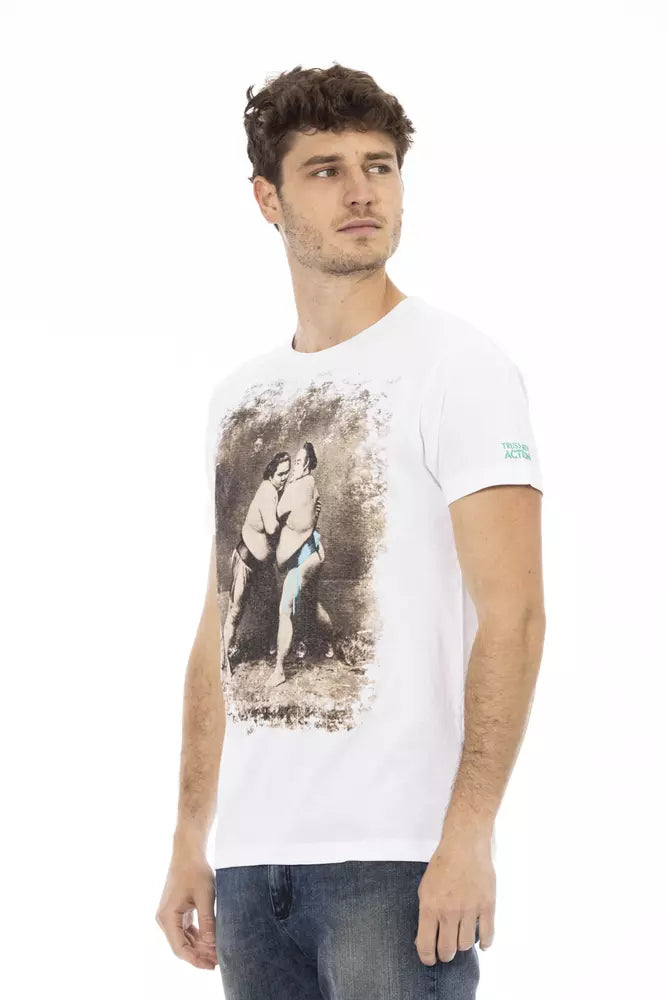 Trussardi Action Men's White Cotton T-Shirt