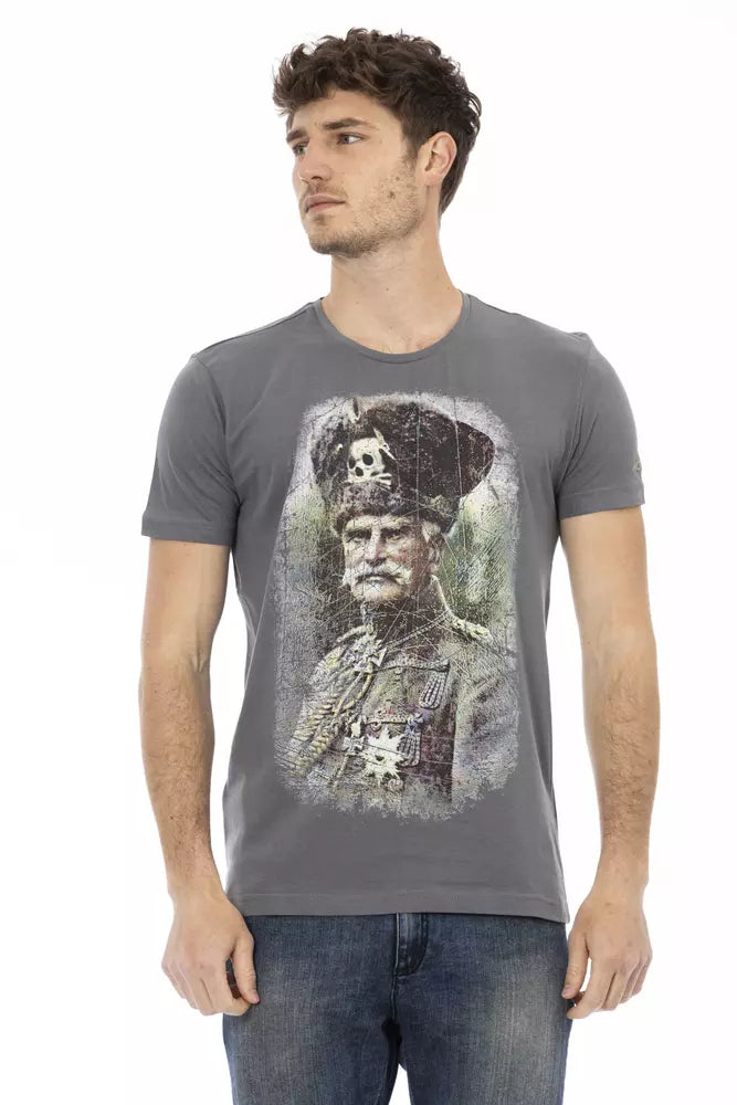 Trussardi Action Men's Grey Cotton T-Shirt
