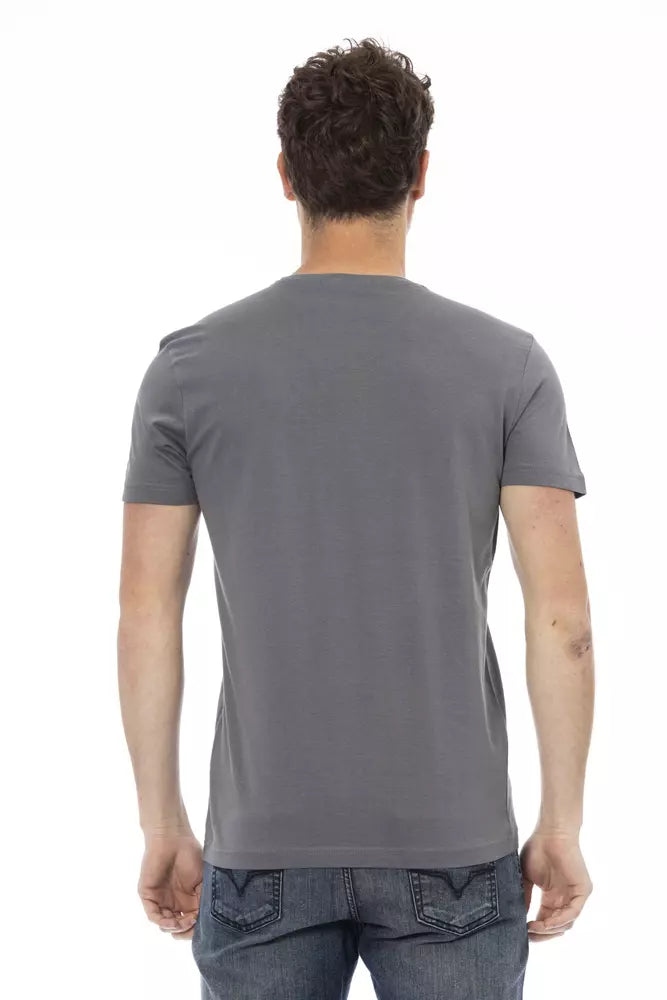 Trussardi Action Men's Grey Cotton T-Shirt