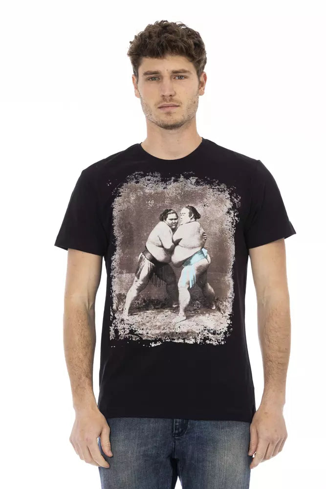 Trussardi Action Men's Black Cotton T-Shirt