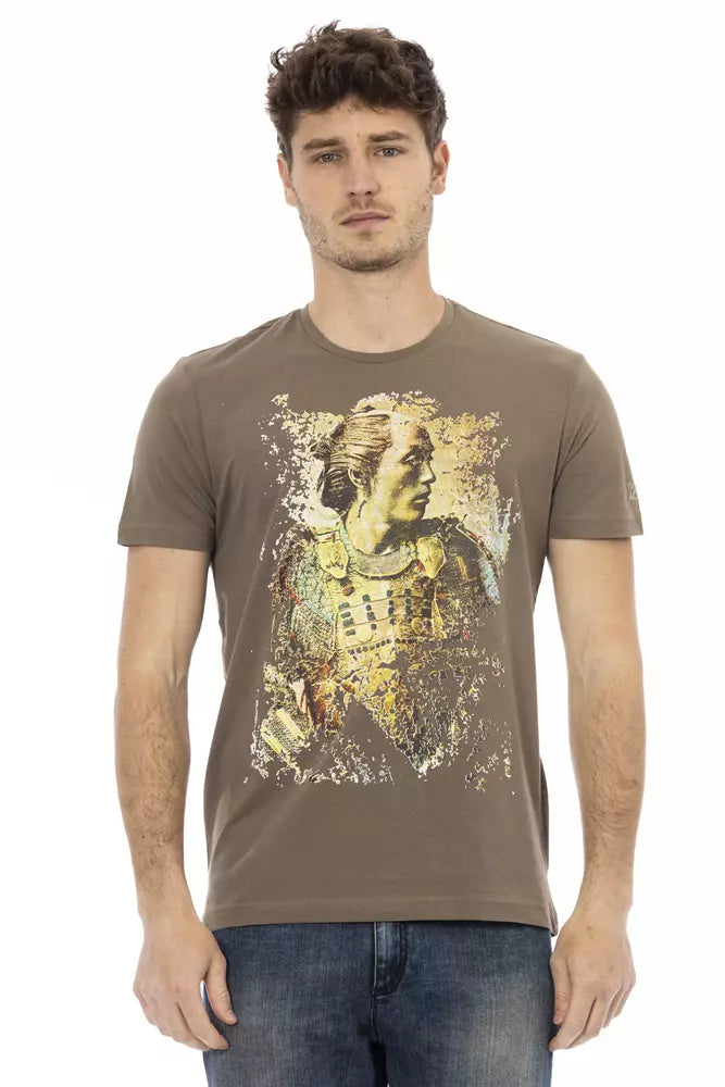 Trussardi Action Men's Brown Cotton T-Shirt
