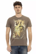 Trussardi Action Men's Brown Cotton T-Shirt