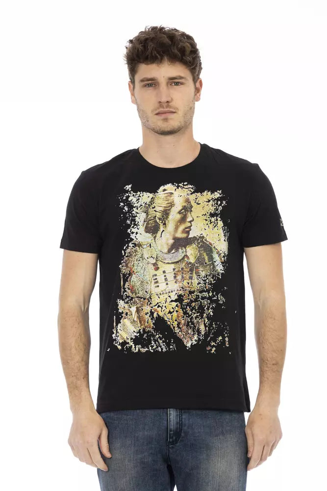 Trussardi Action Men's Black Cotton T-Shirt