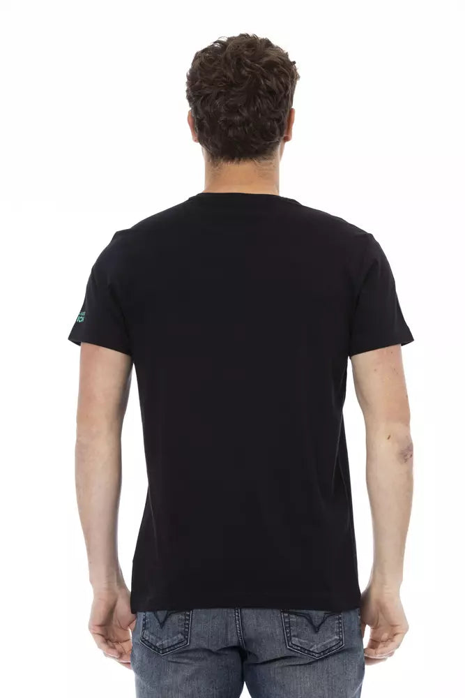 Trussardi Action Men's Black Cotton T-Shirt