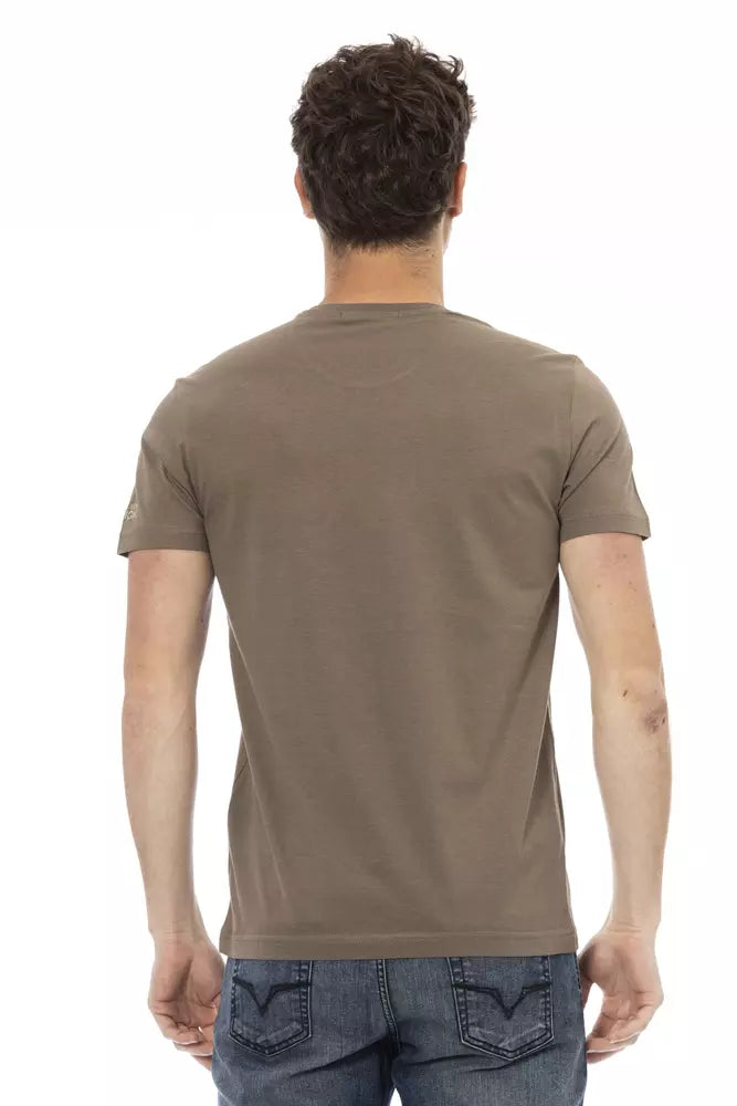 Trussardi Action Men's Brown Cotton T-Shirt