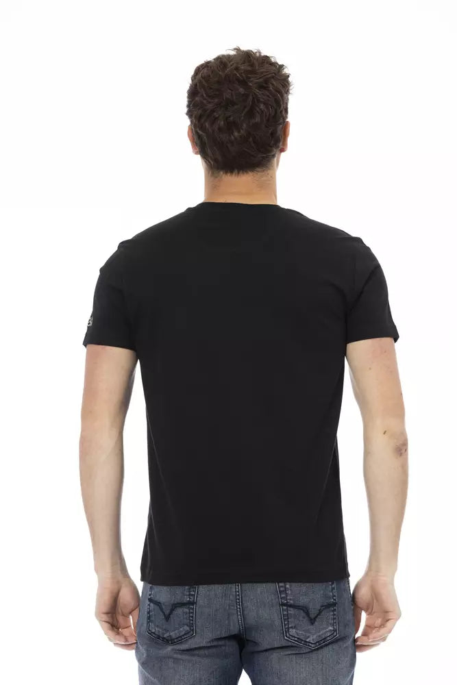 Trussardi Action Men's Black Cotton T-Shirt